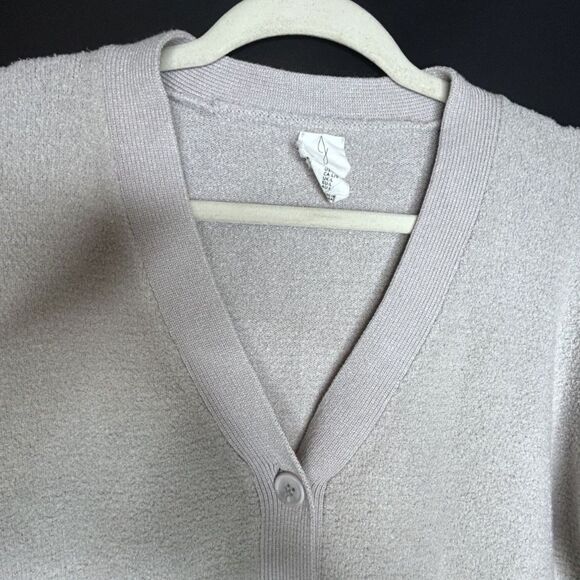 Joie Women's Cream Button Down Soft Fuzzy Cozy Cardigan Sweater Normcore - L - Picture 6 of 8